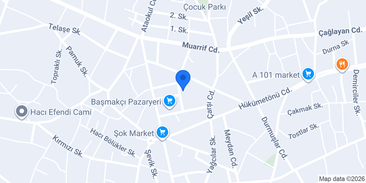 Yücel Ofset konumu