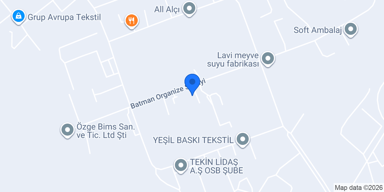 Femaş Bant Fabrikası konumu