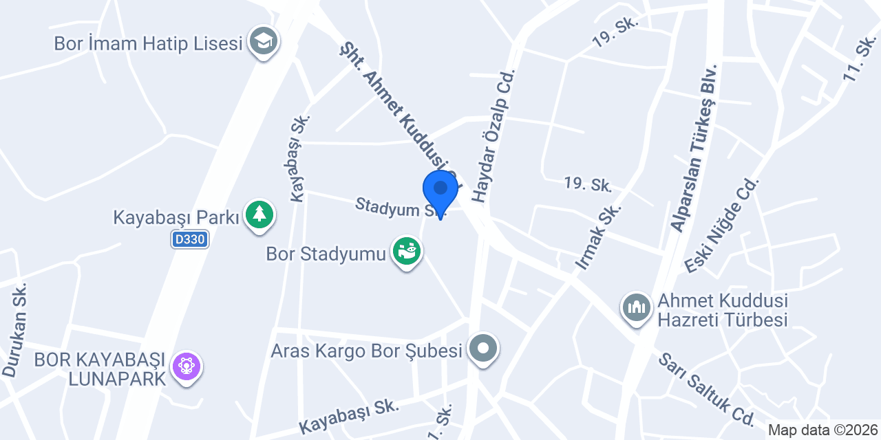 S.s. Bor Pancar Ekicileri Kooperatifi konumu
