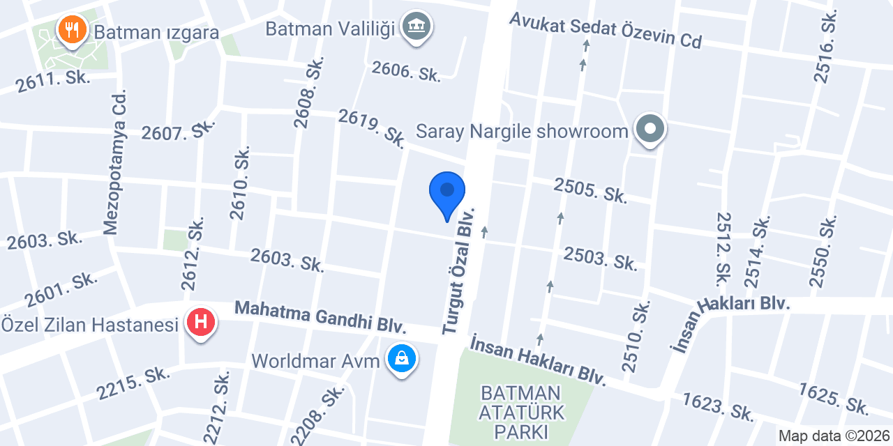 Av. Erkan ÇEKİN konumu