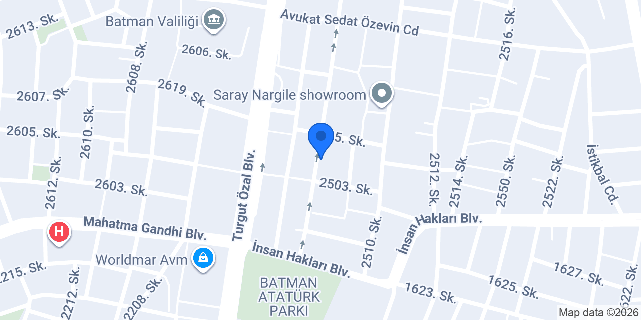Batman Günlük Kiralık Daire konumu