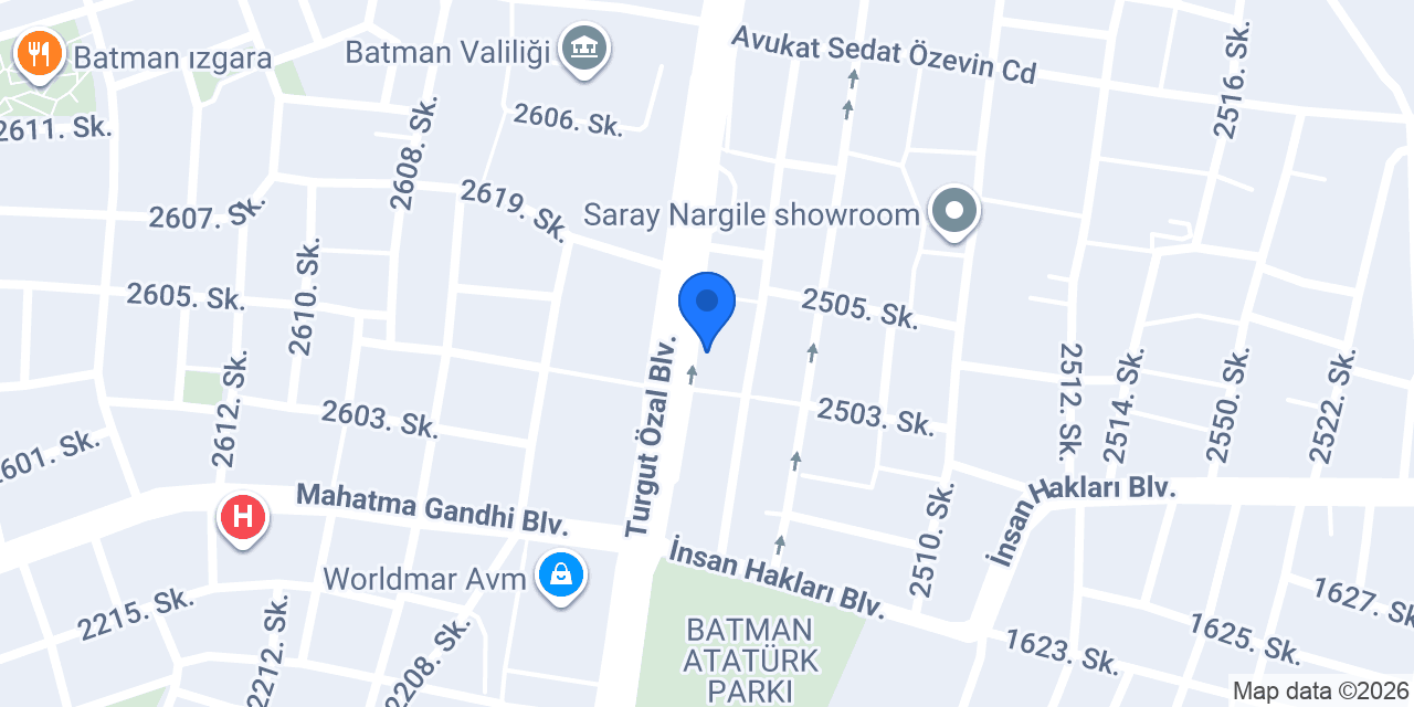 Albaraka Türk Batman Şubesi konumu