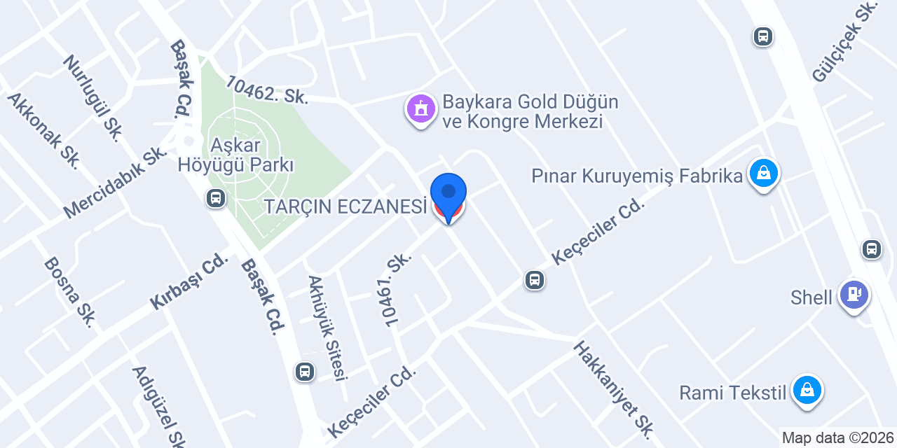 TARÇIN ECZANESİ konumu