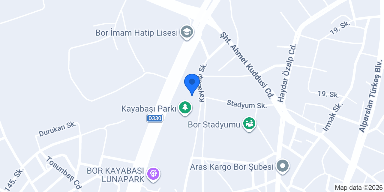 Bor Müftülüğü konumu