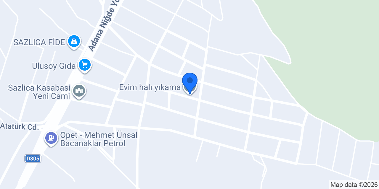 Evim halı yıkama konumu