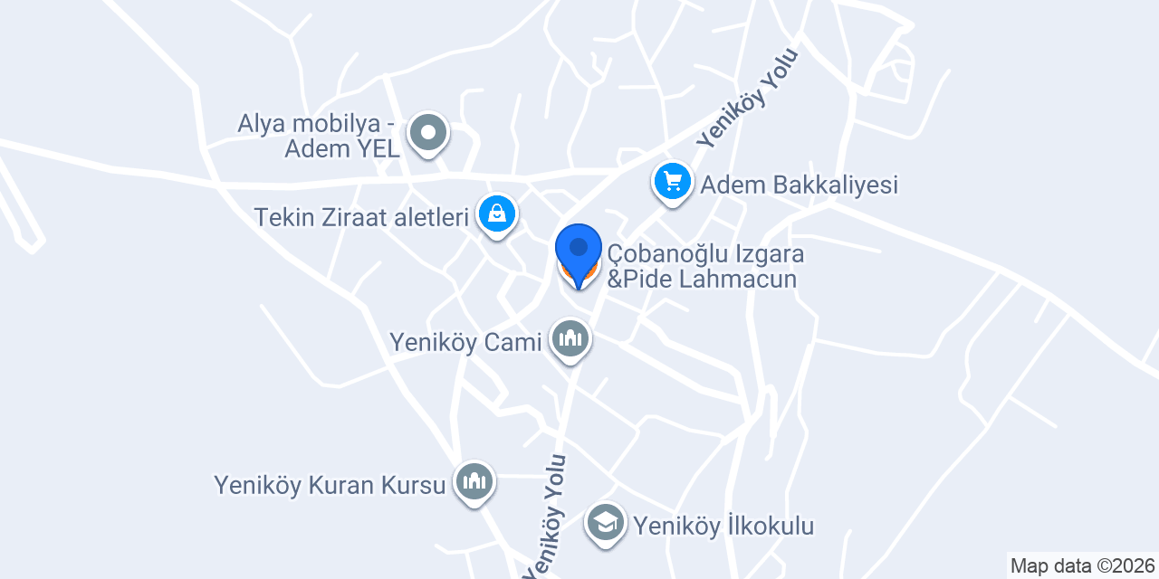 Çobanoğlu Izgara &Pide Lahmacun konumu