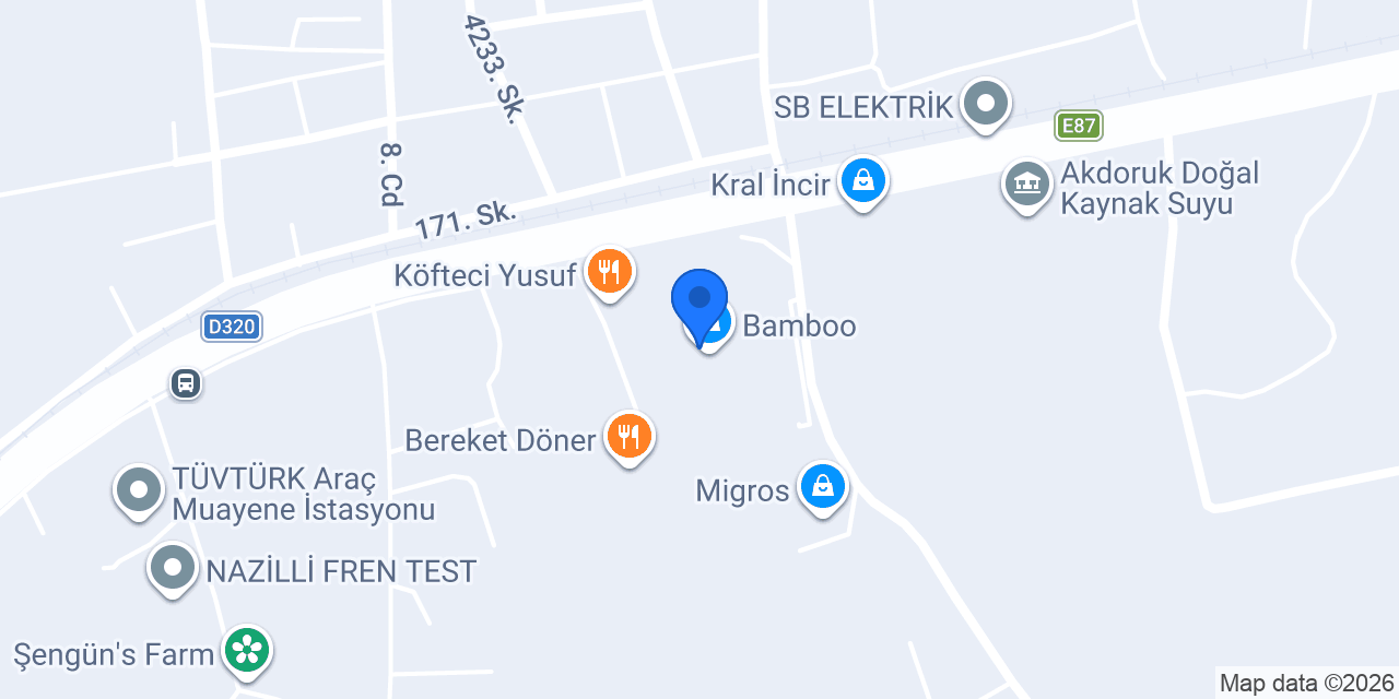 ebebek Nazilli Bamboo AVM konumu