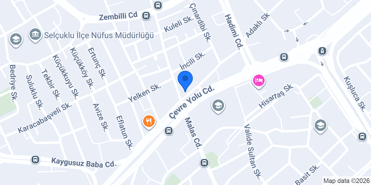 Dünyagöz Konya Hastanesi konumu