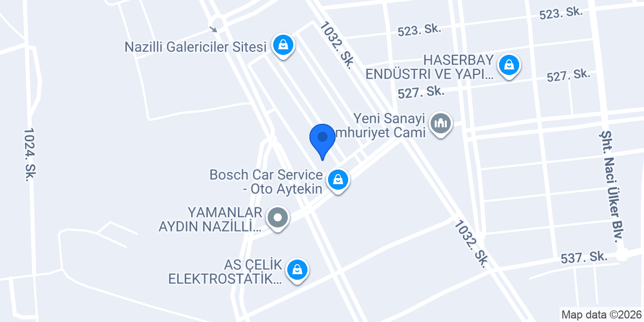 Yusuf Güneş Showroom konumu