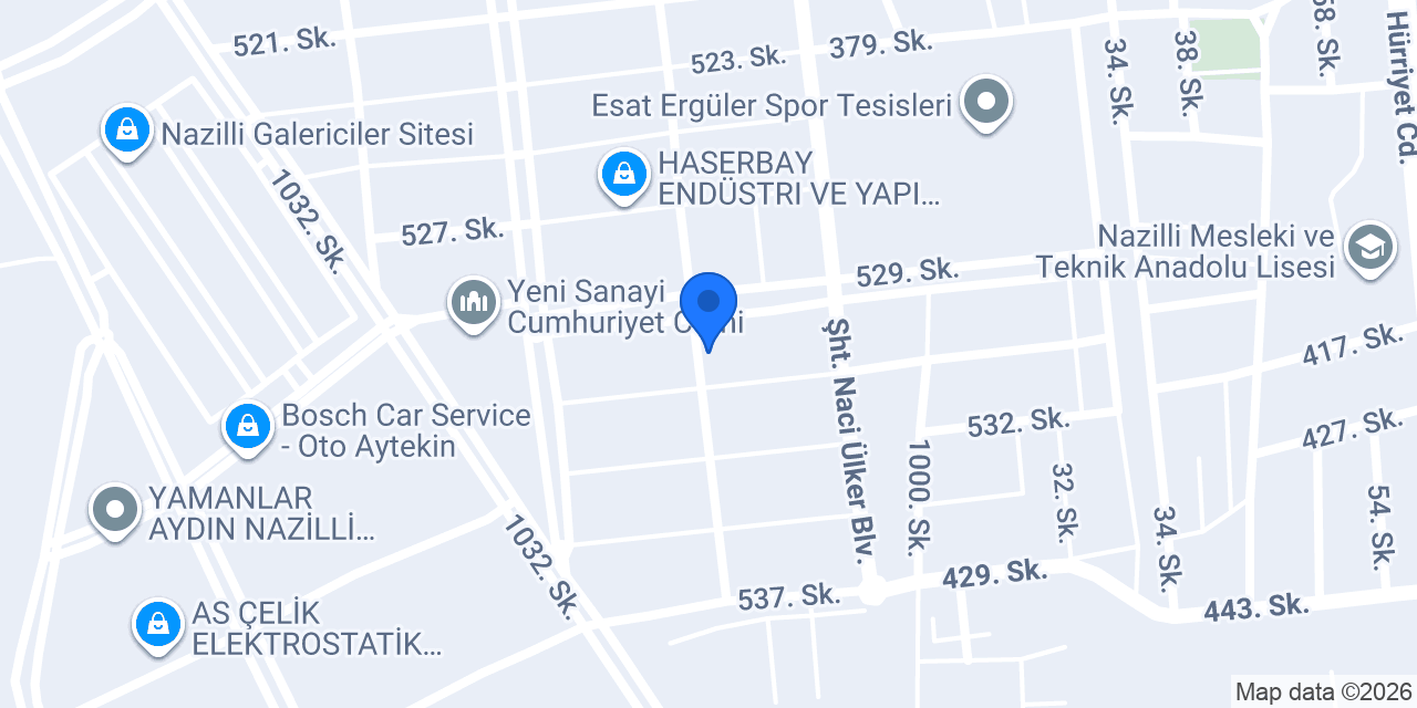 Yuvalı Metal Hırdavat konumu