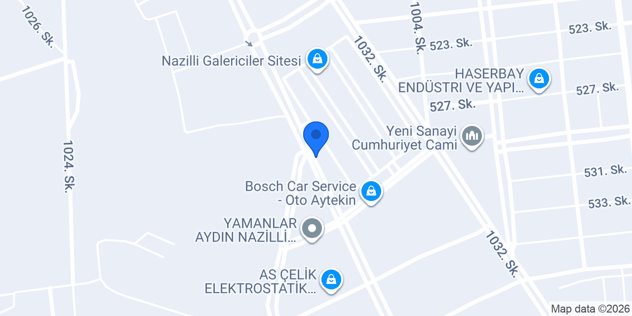 YILDIZ OTOMOTİV NAZİLLİ konumu