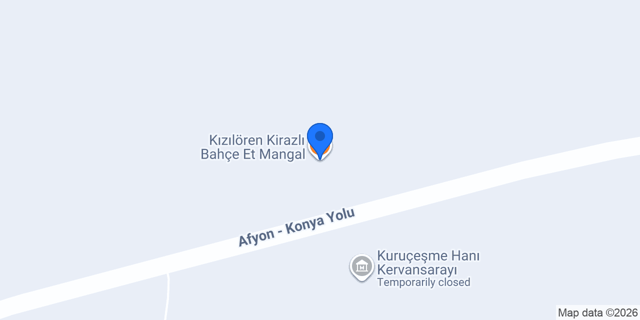 Kızılören Kirazlı Bahçe Et Mangal konumu