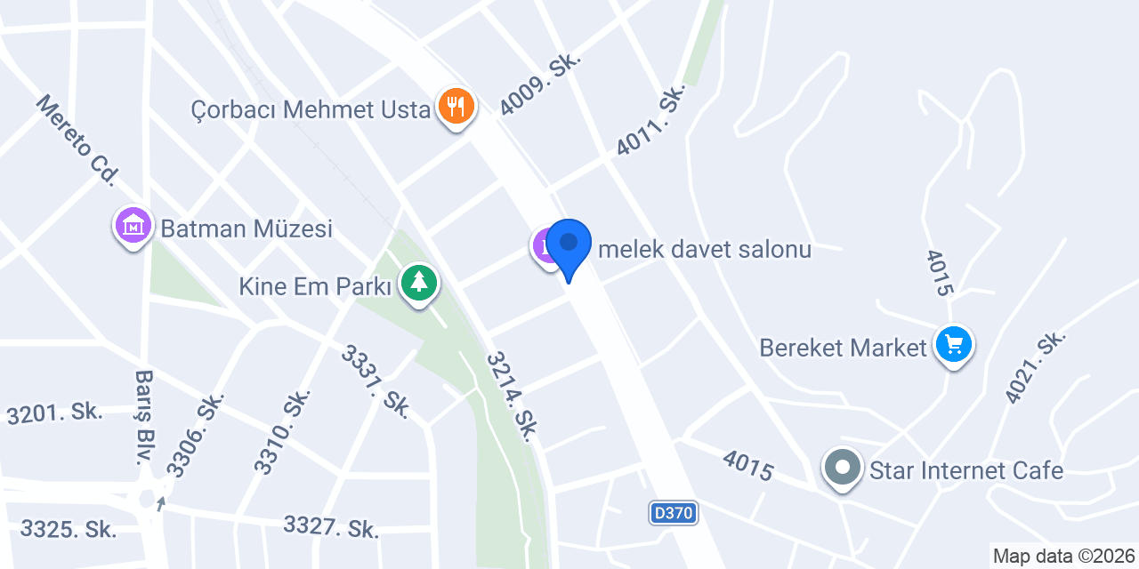BATMAN GÜNLÜK KİRALIK DAİRE PARK REZİDANS konumu