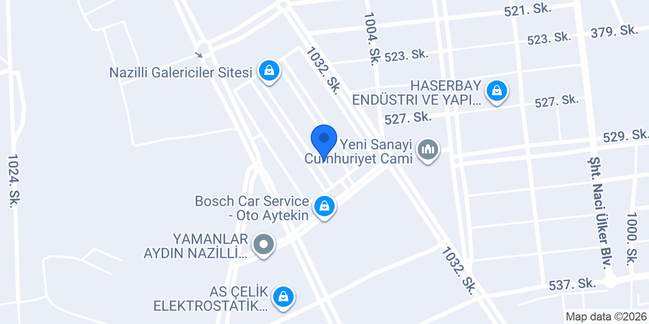 Gürbüz Auto Nazilli konumu