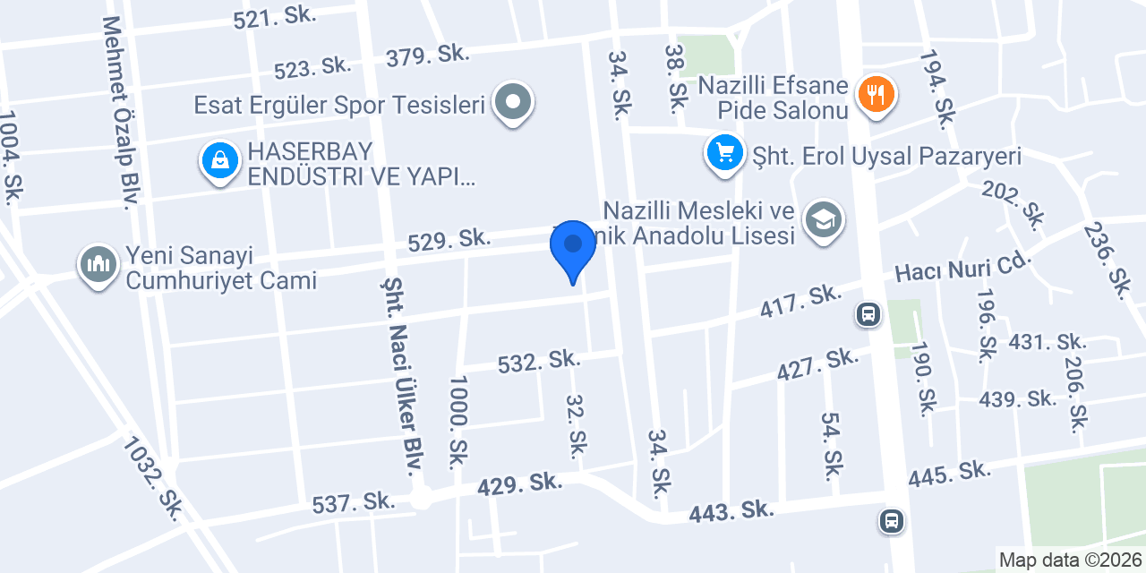 Derin Auto konumu