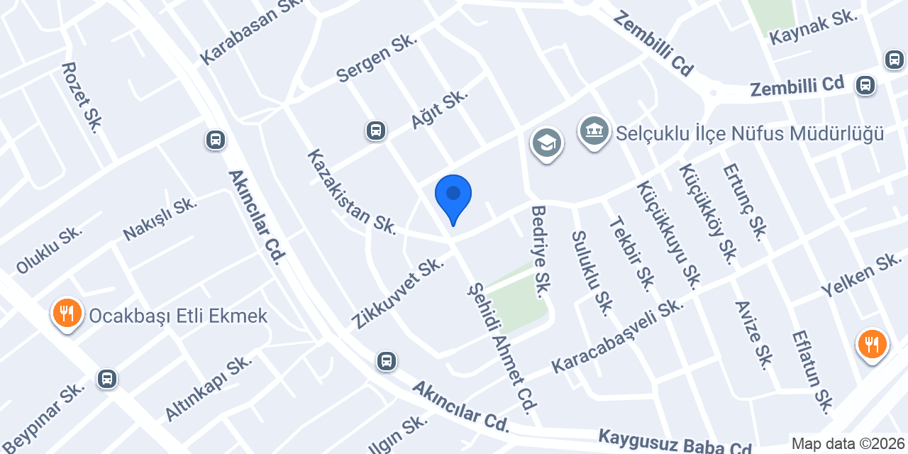Özdoğanay sıhhi tesisat konumu
