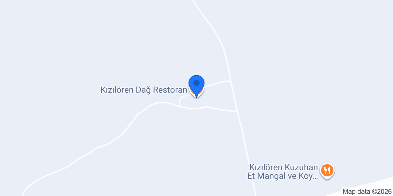 Kızılören Dağ Restoran konumu