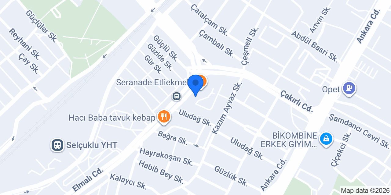 RDLAS OTO LASTİK KONYA konumu