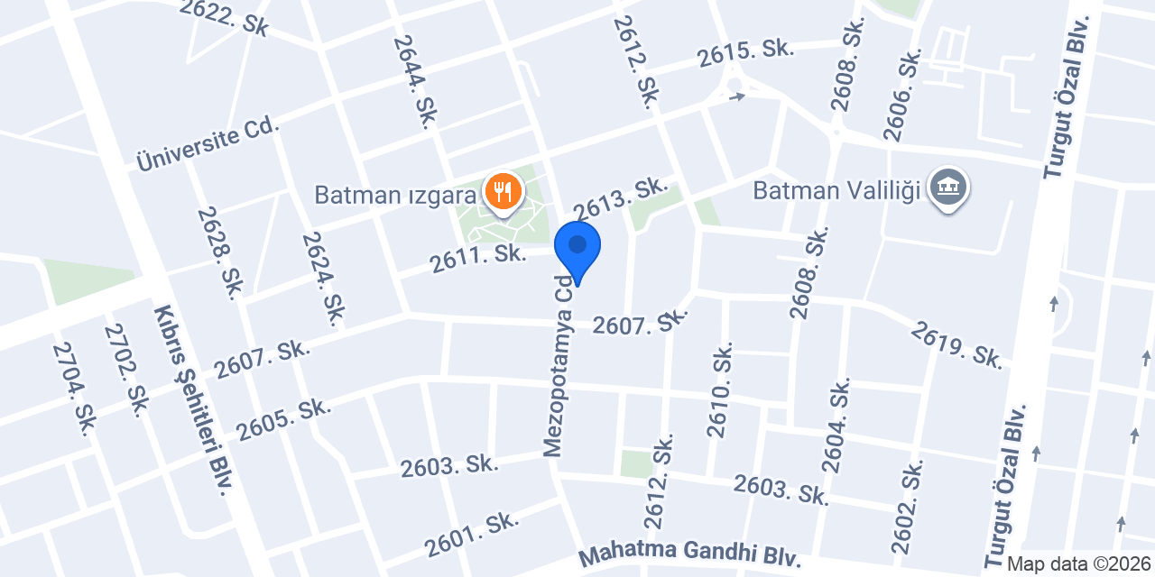Bambu Burger & Pizza - Batman / Merkez konumu