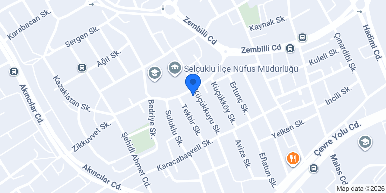 Çiçek Pastane ve Cafe konumu