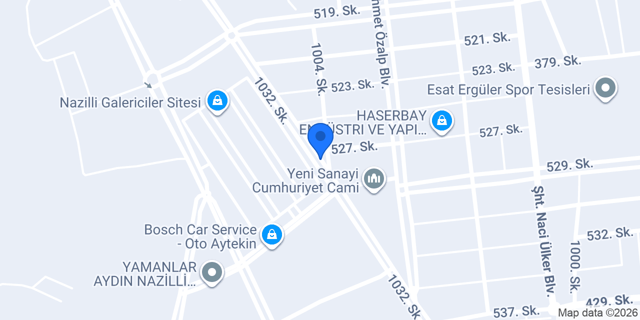 Computest Nazilli Aytekin Oto Ekspertiz konumu