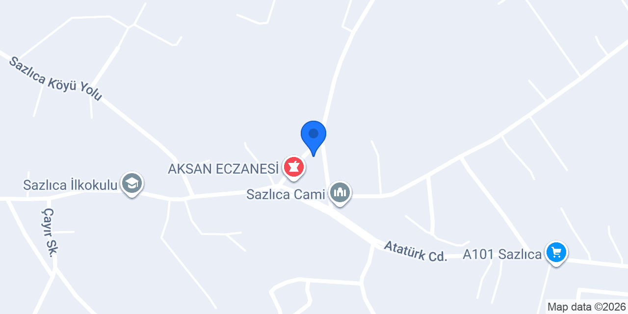 Sazlıca Ekmek Fırını konumu