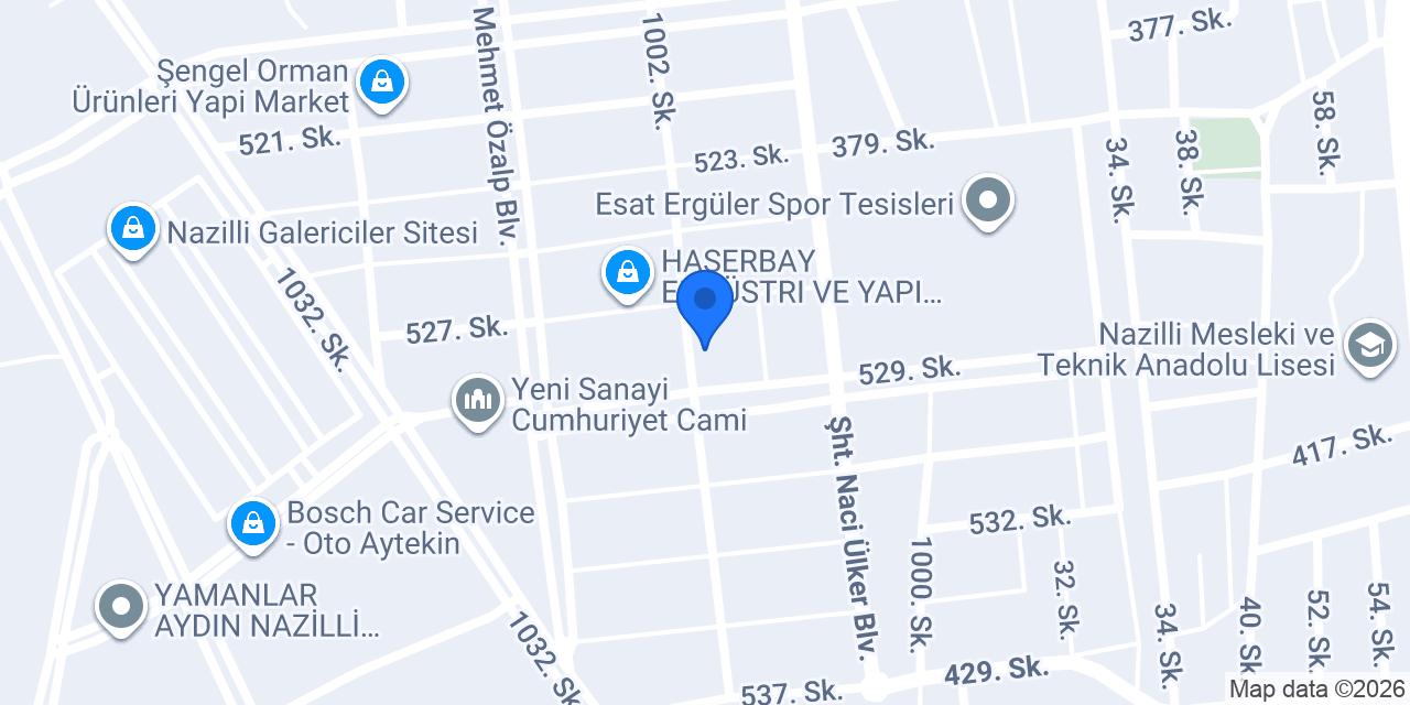Erbay Endüstri ve Yapı Mlz. Paz. San. Ve Tic. LTD ŞTİ konumu