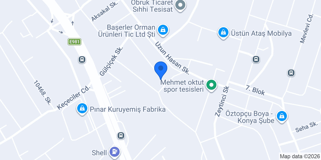 Devbaks Ofis ve Büro Mobilya konumu