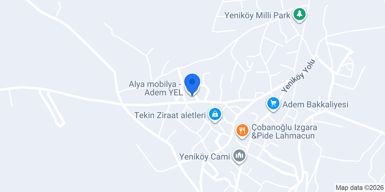 Alya mobilya - Adem YEL konumu