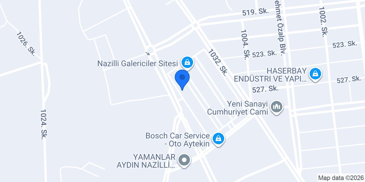 Yalçın Otomotiv konumu