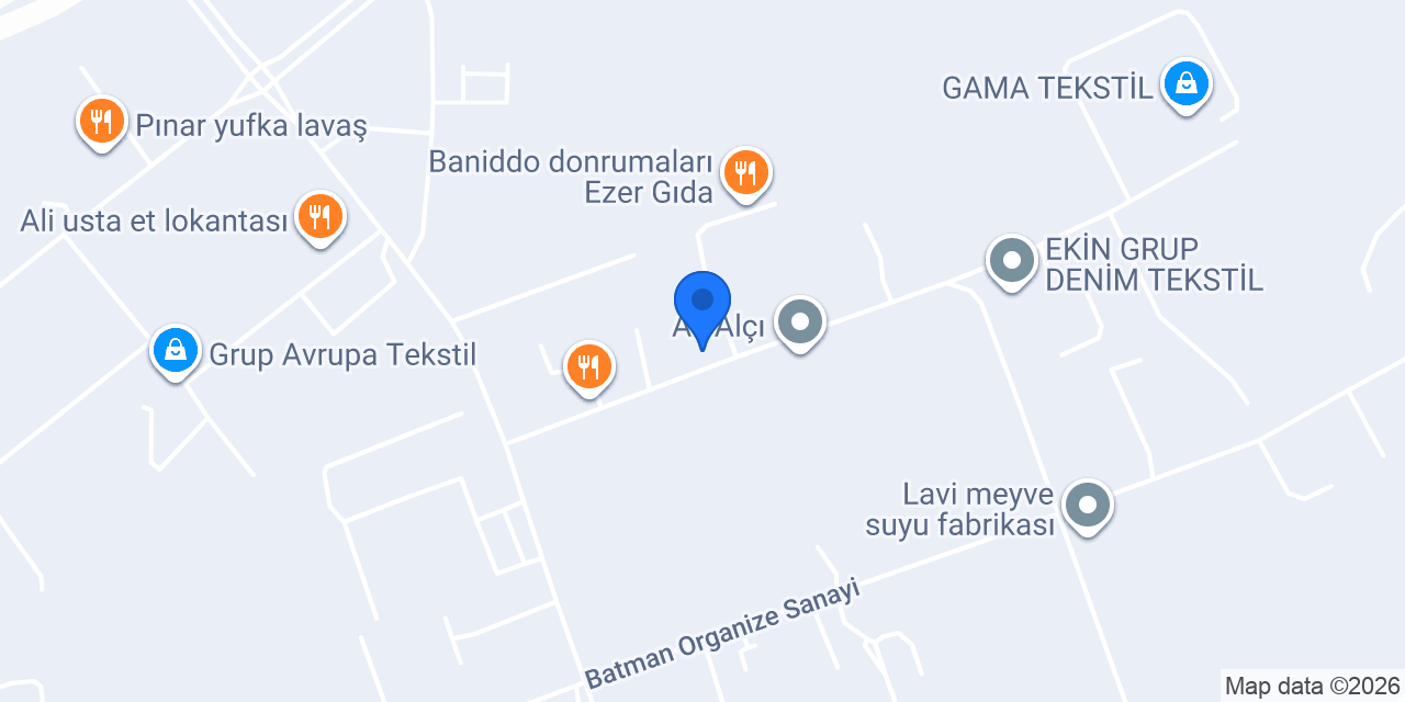 Alya Grup Plastik konumu