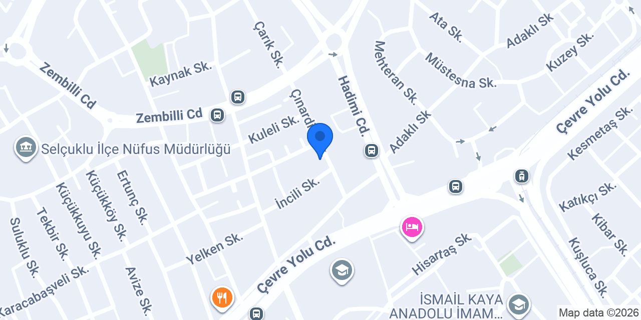 Mutlu tekstil KONYA/Selçuklu konumu