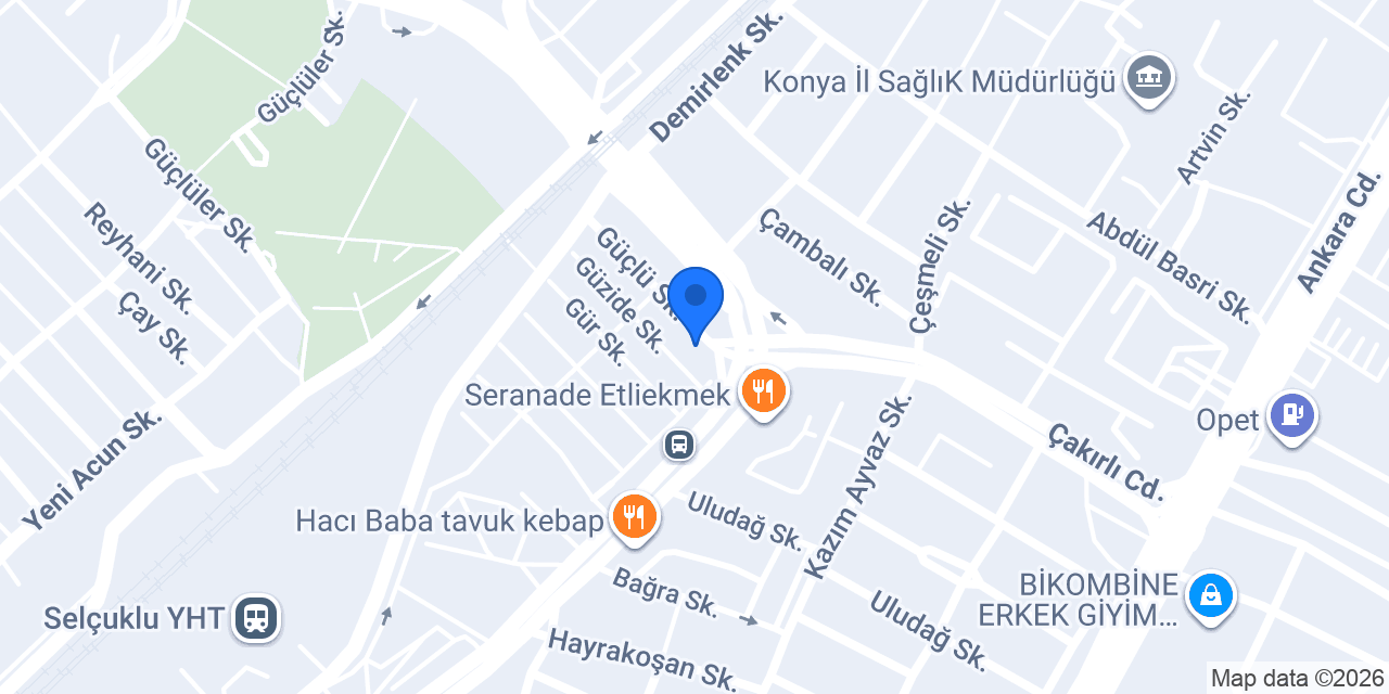 Meneviş Oto Lastik konumu