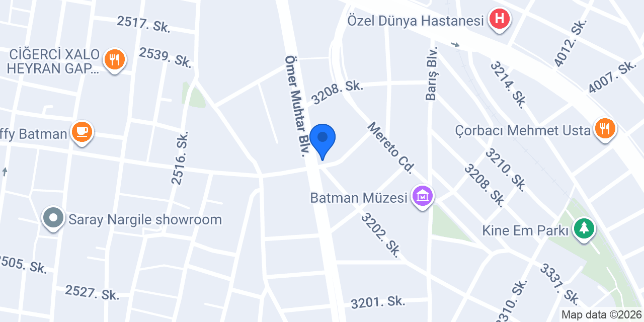 Batman Çiçek Taksi konumu