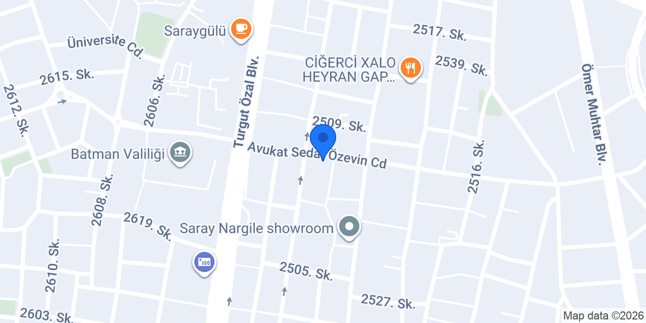 Eyvan Paça ve Izgara Salonu konumu