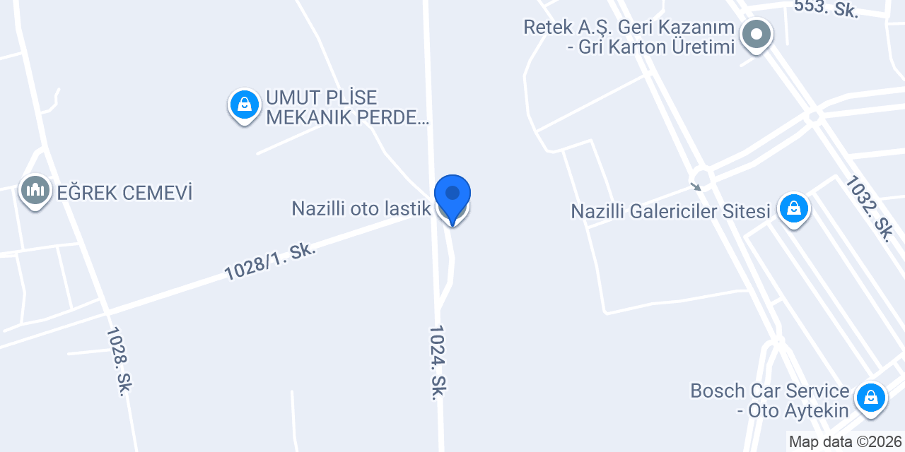 Nazilli oto lastik konumu