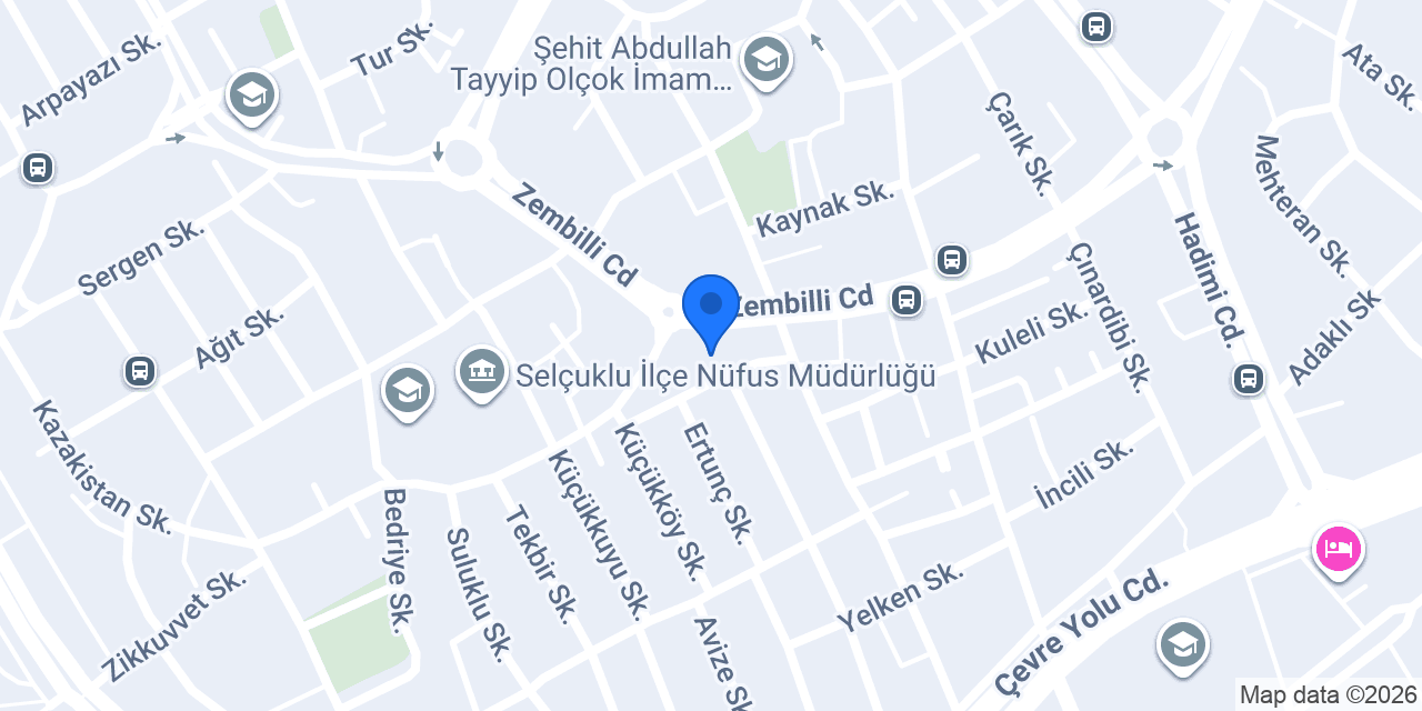 Konya Asansörlü Taşımacılık konumu
