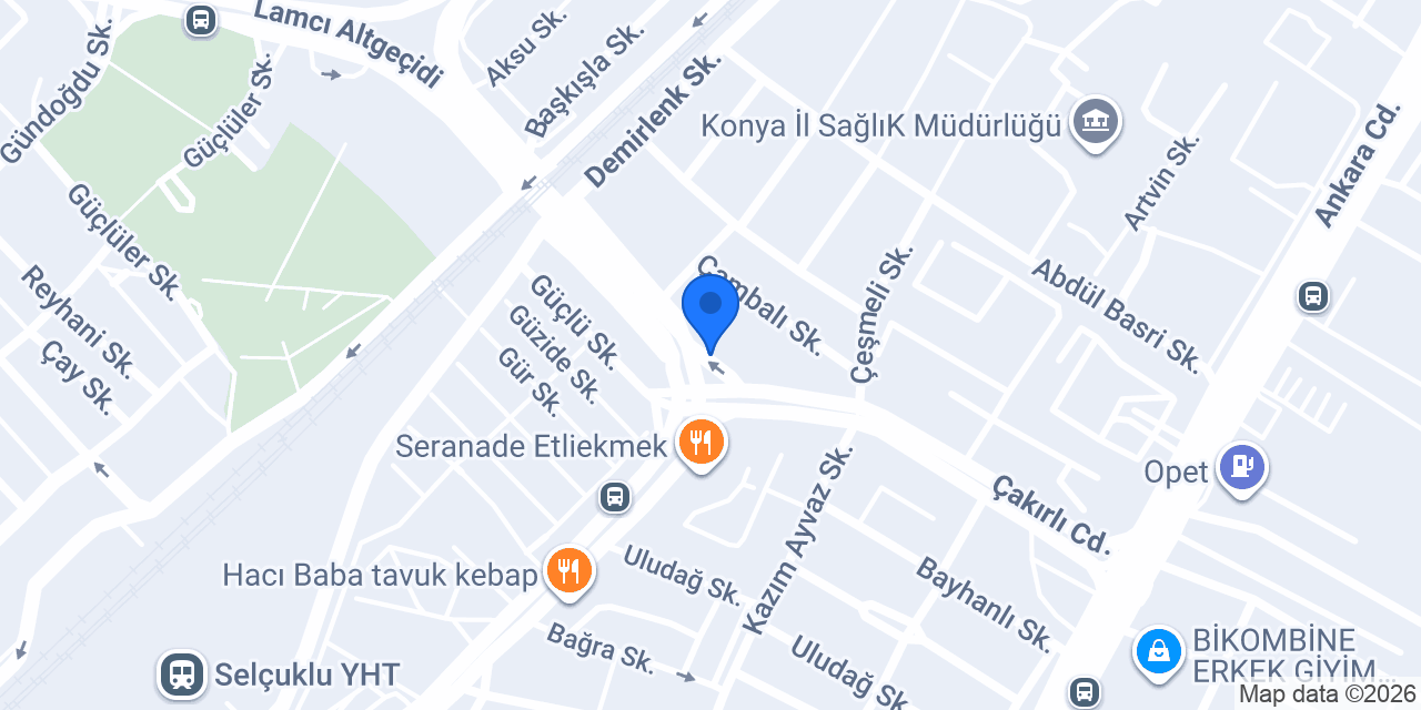 Lastik Center konumu