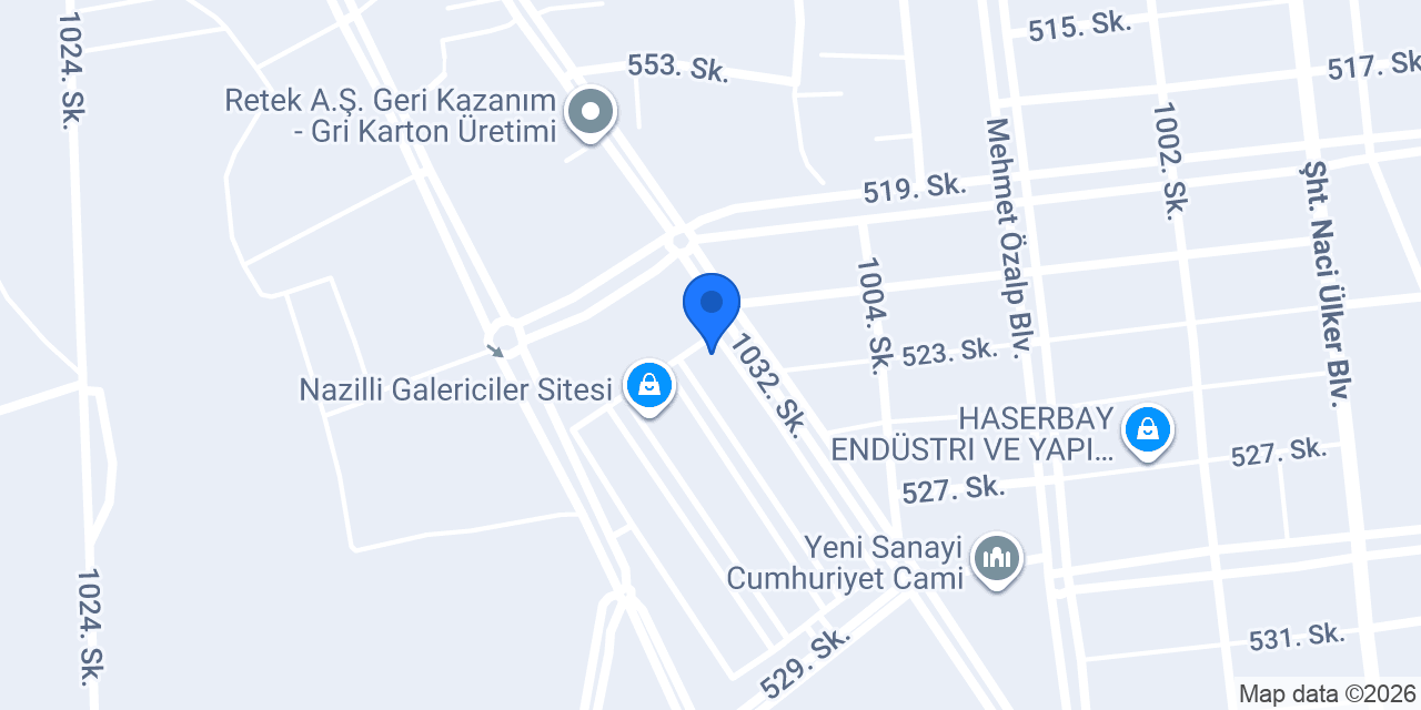 Nazilli Kubota Traktör konumu