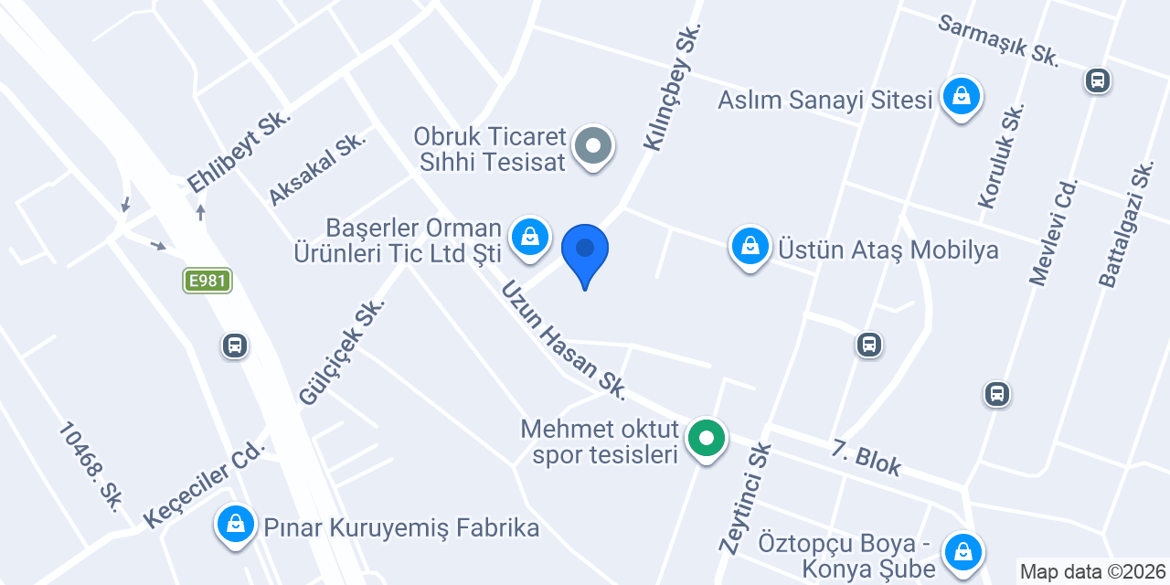 Starwood Yapı Market Konya konumu