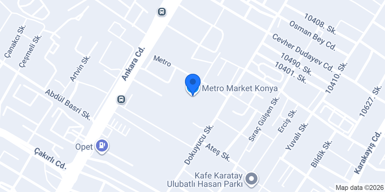 Metro Market Konya konumu