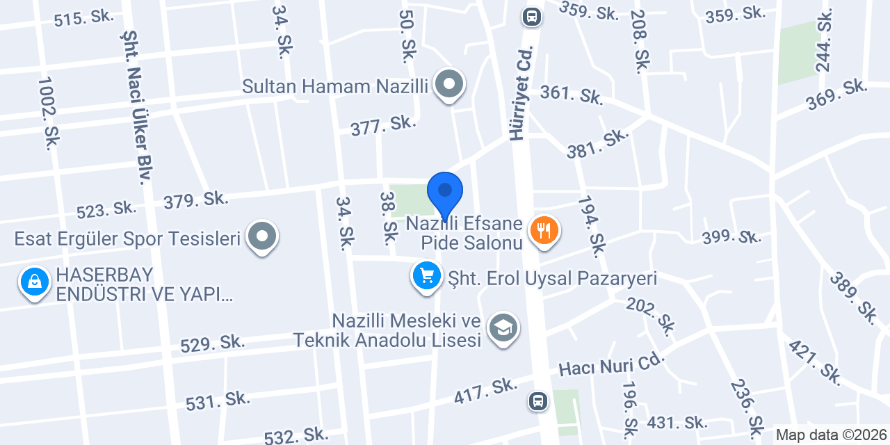 Nazilli Özel Deniz Erkek Yurdu konumu