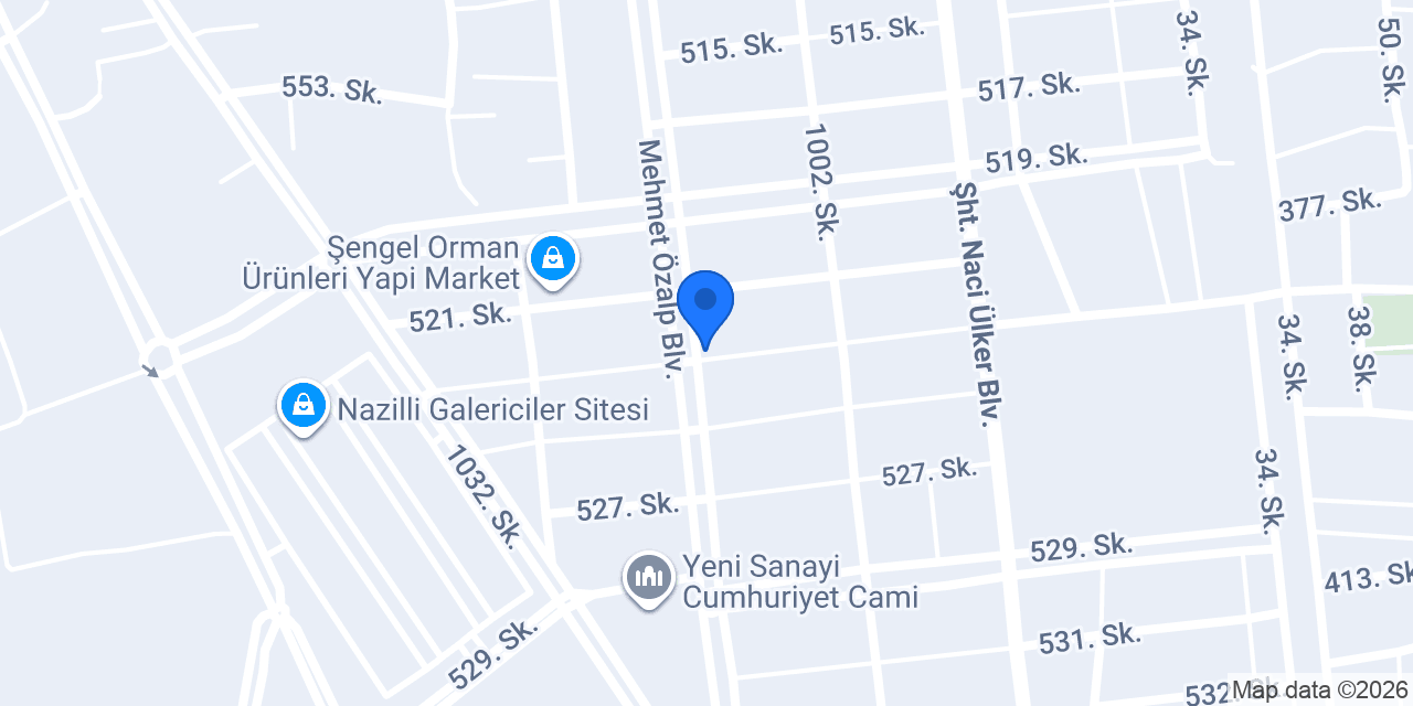 Gazioglu Volkswagen servisi konumu