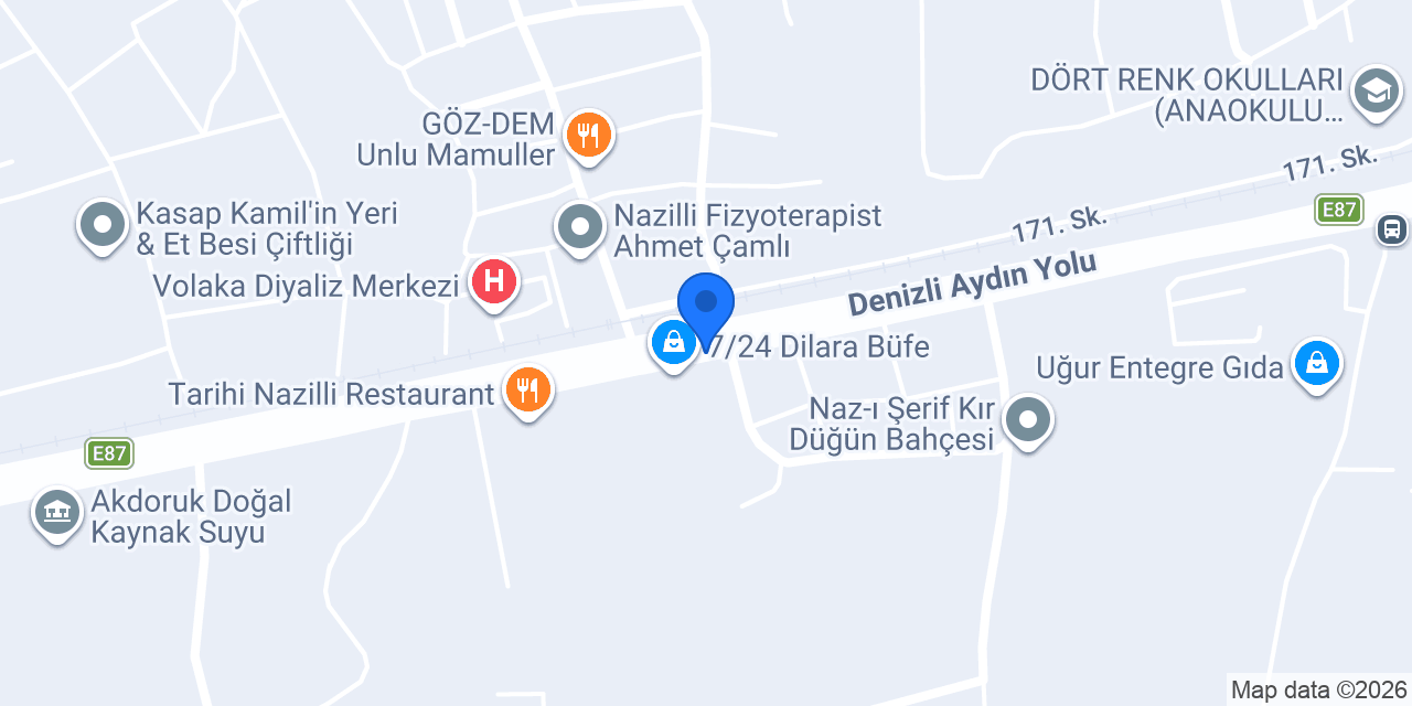 Nehir restorant bar konumu
