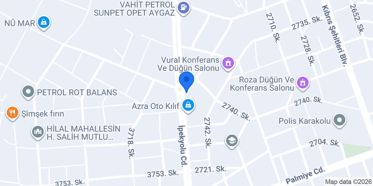 KIZILÇINAR MOBİLYA & DEKORASYON konumu