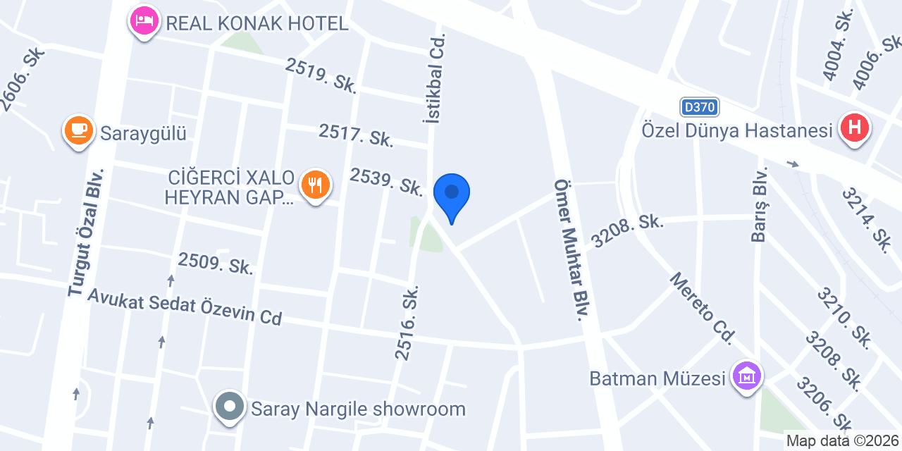 Batman Ders Cafe Etüt Salonu konumu