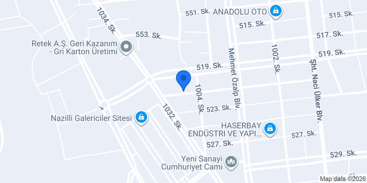 Gümüş Doğrama ve Mobilya konumu