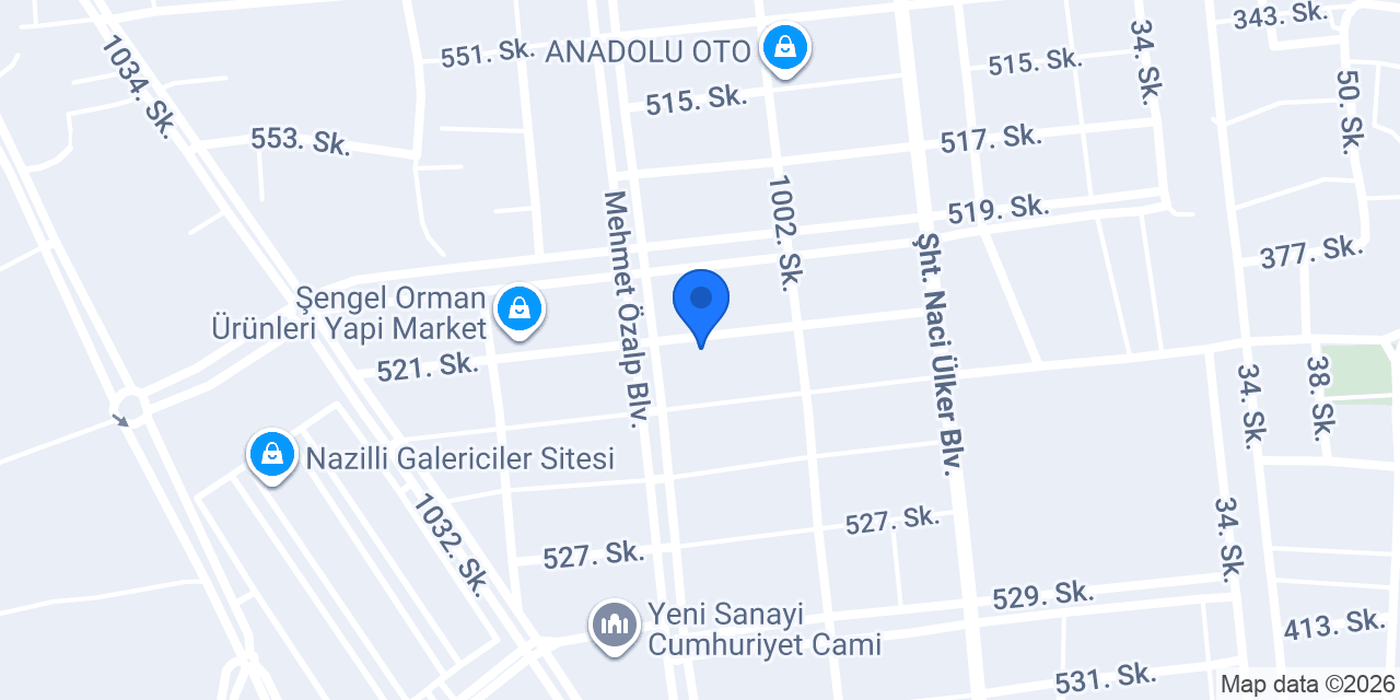 Nazilli Şengün Auto konumu