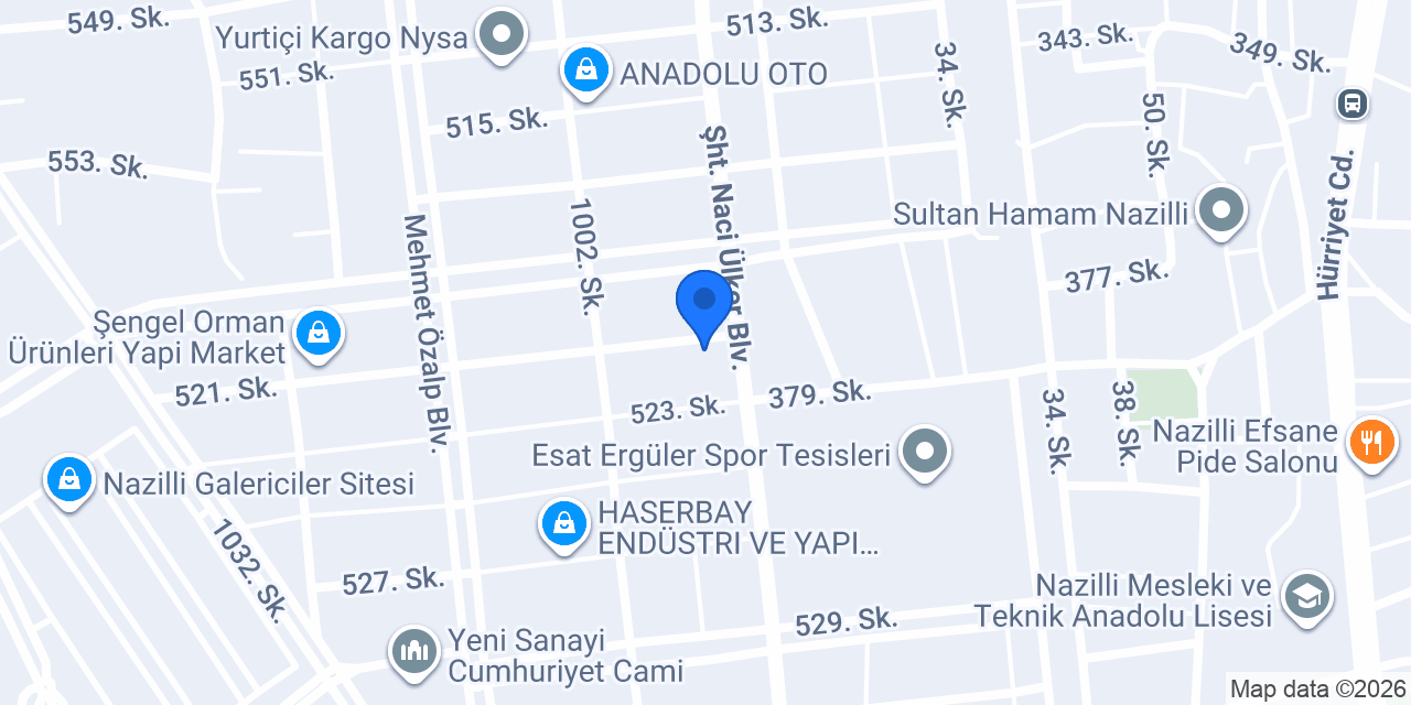 OTO BAYRAKTAR konumu
