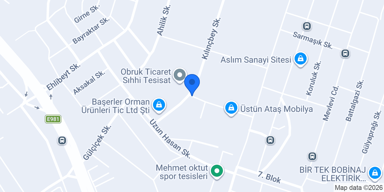 Güvensan Mobilya konumu